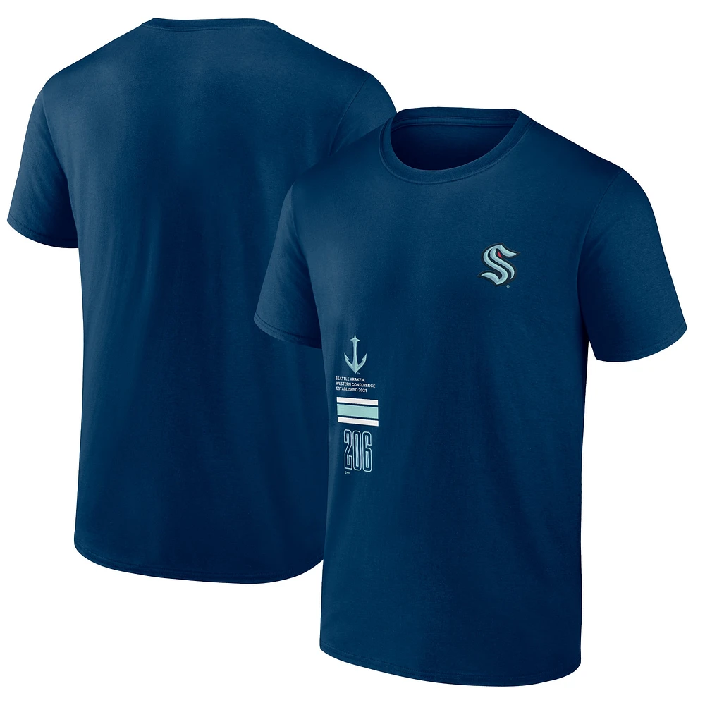 Men's Fanatics Deep Sea Blue Seattle Kraken Represent T-Shirt