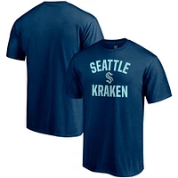 Men's Fanatics Deep Sea Blue Seattle Kraken Team Victory Arch - T-Shirt