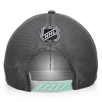 Fanatics pour hommes gris Seattle Kraken Authentic Pro Home Ice - Casquette de camionneur Snapback