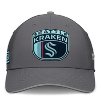 Men's Fanatics Gray Seattle Kraken Home Ice Flex Hat