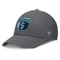 Men's Fanatics Gray Seattle Kraken Home Ice Flex Hat