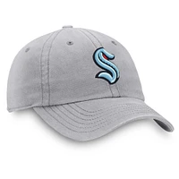 Men's Fanatics Gray Seattle Kraken Primary Logo Adjustable Hat