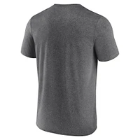 Men's Fanatics  Heather Charcoal Seattle Kraken Black Ice Synthetic T-Shirt
