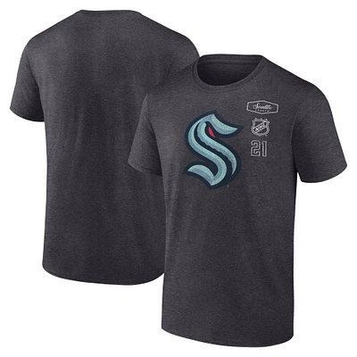 T-shirt Fanatics Heather Charcoal pour homme Seattle Kraken Origin