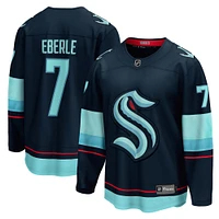 Fanatics pour hommes Jordan Eberle Navy Seattle Kraken Home - Maillot de joueur échappé