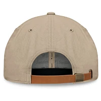 Men's Fanatics Khaki Seattle Kraken Elements Unstructured Patch Leather Strapback Hat