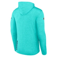 Men's Fanatics Light Blue Seattle Kraken Authentic Pro Lightweight Pullover Hoodie