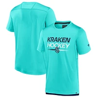 Men's Fanatics  Light Blue Seattle Kraken Authentic Pro Tech T-Shirt