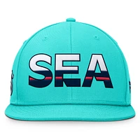 Men's Fanatics Light Blue Seattle Kraken Rink 7 Snapback Hat