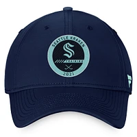 Men's Fanatics Navy Seattle Kraken 2022 Authentic Pro Training Camp Flex Hat