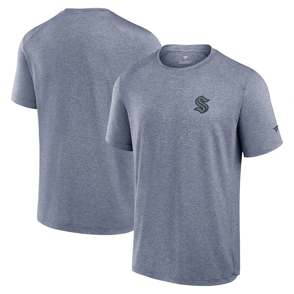 Men's Fanatics Navy Seattle Kraken Front Office Tech T-Shirt