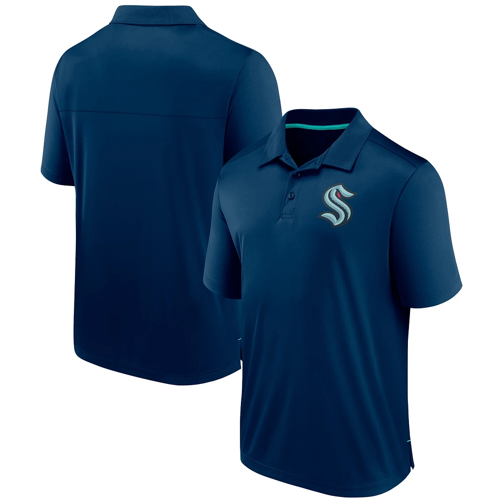 Polo Fanatics Seattle Kraken bleu marine pour hommes