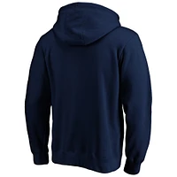 Men's Fanatics Navy Seattle Kraken Primary Logo Big & Tall Pullover Hoodie