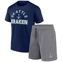 Pack combiné t-shirt et short Fanatics Seattle Kraken Humble pour hommes