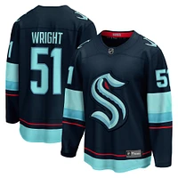 Men's Fanatics Shane Wright Deep Sea Blue Seattle Kraken Home Breakaway Player Jersey