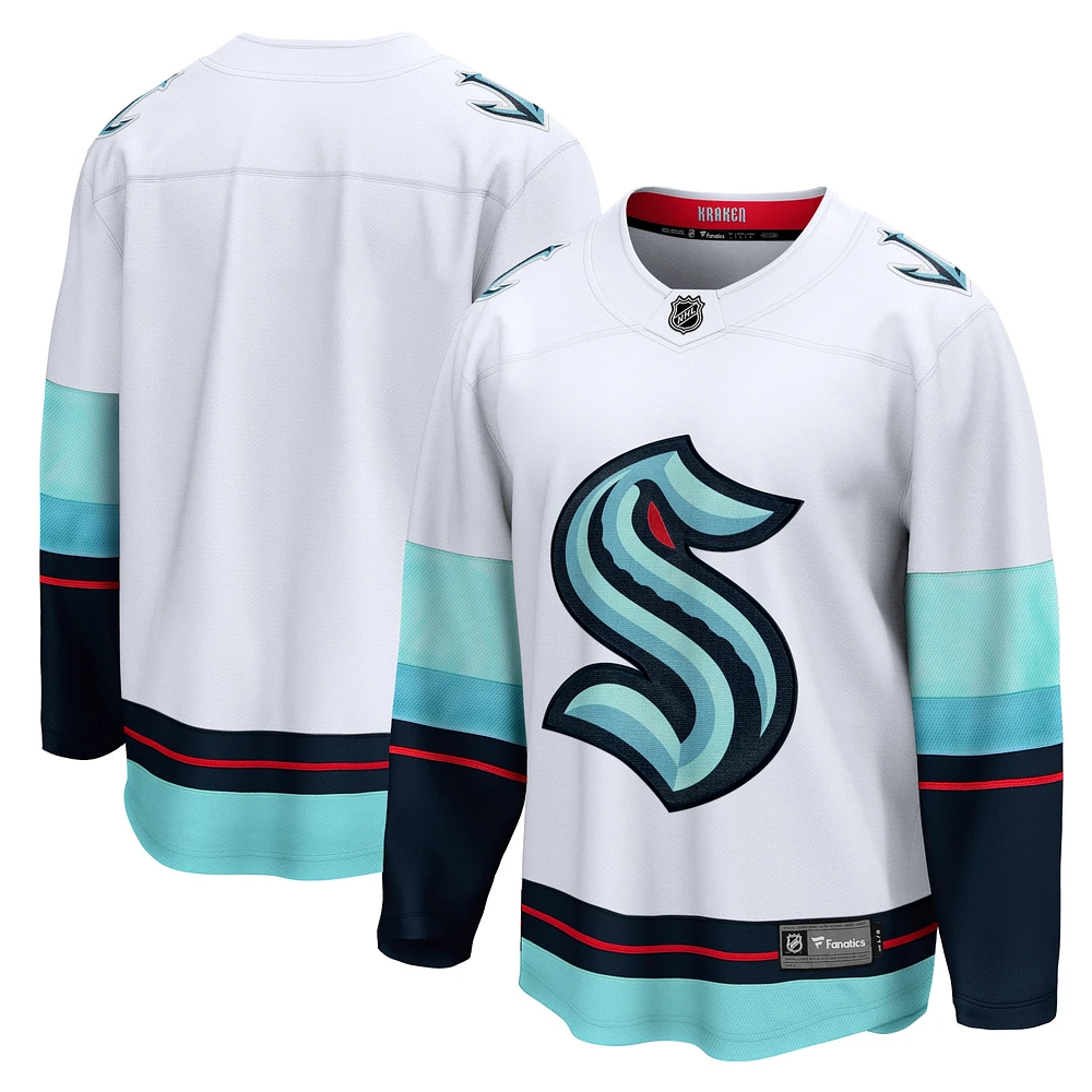 Maillot Breakaway Seattle Kraken Away blanc Fanatics pour hommes