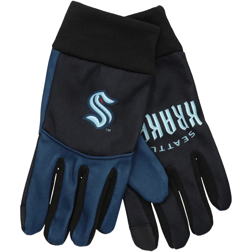 Seattle Kraken FOCO Palm Logo Texting Gloves