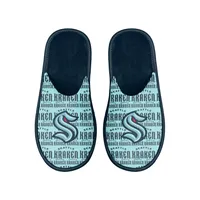 Seattle Kraken FOCO Scuff Logo Slide Slippers