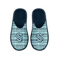 Seattle Kraken FOCO Scuff Logo Slide Slippers