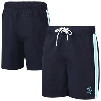 Short de bain G-III Sports by Carl Banks pour hommes, bleu profond, Seattle Kraken Sand Beach