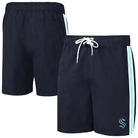 Men's G-III Sports by Carl Banks Deep Sea Blue Seattle Kraken Sand Beach Swim Shorts