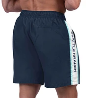 Men's G-III Sports by Carl Banks Deep Sea Blue Seattle Kraken Streamline Volley Swim Trunks