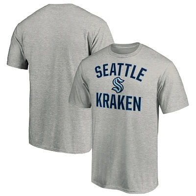 Men's Heather Gray Seattle Kraken Victory Arch T-Shirt