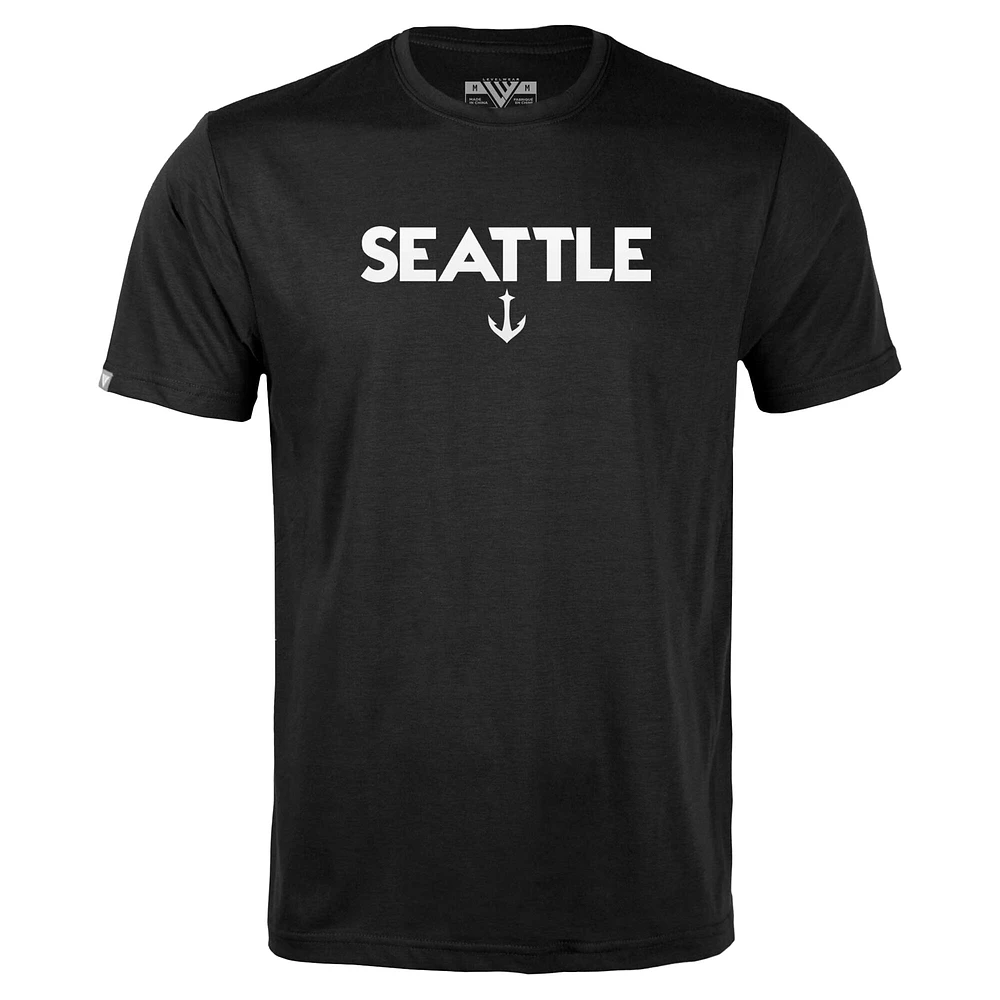 T-shirt à imprimé Seattle Kraken Richmond City Capsule pour homme de Levelwear, noir