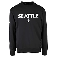 Men's Levelwear  Black Seattle Kraken Zane City Capsule Pullover Sweatshirt