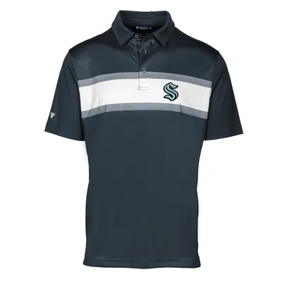 Seattle Kraken Levelwear Exert Insignia Polo - Navy