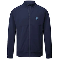 Men's Levelwear  Navy Seattle Kraken Insignia Core Full-Zip Jacket