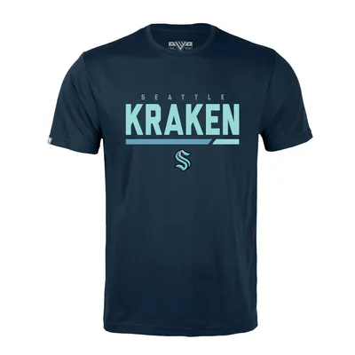 Seattle Kraken Levelwear Logo Richmond T-Shirt - Navy