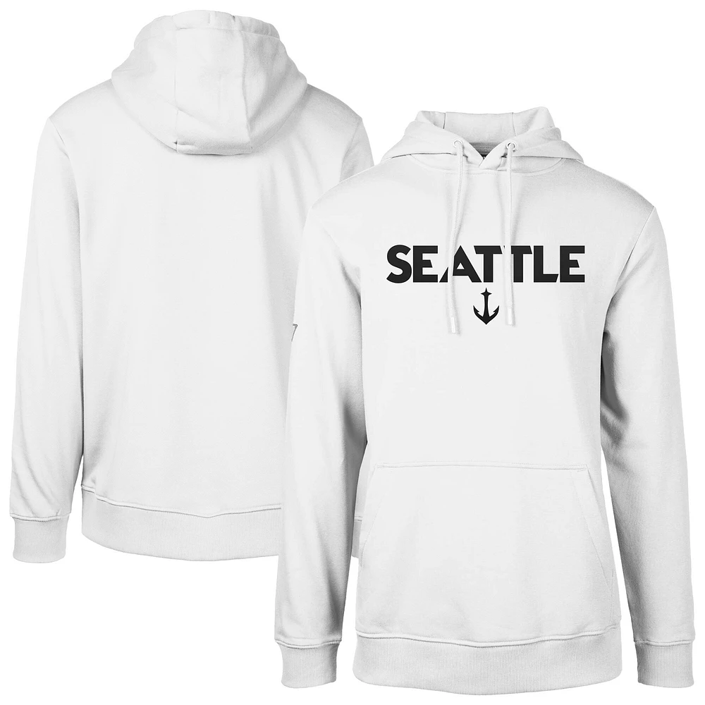 Men's Levelwear  White Seattle Kraken Podium City Capsule Pullover Hoodie