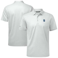 Men's Levelwear White Seattle Kraken System Insignia Core Polo