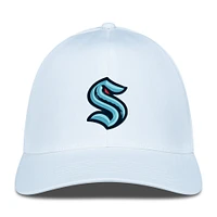 Casquette blanche Seattle Kraken Zeta Insignia Core Flex pour homme de Levelwear