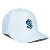 Casquette blanche Seattle Kraken Zeta Insignia Core Flex pour homme de Levelwear