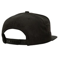 Men's Mitchell & Ness Black Seattle Kraken Soul Strike Pearl Tonal Snapback Hat