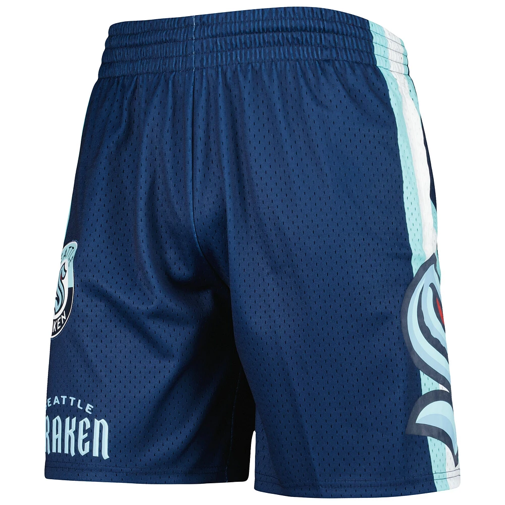 Short en maille Seattle Kraken City Collection Deep Sea Mitchell & Ness pour hommes