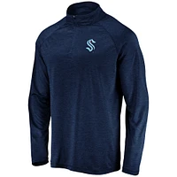 Veste polaire à enfiler avec logo principal Seattle Kraken pour homme, bleu marine