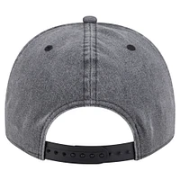 Men's New Era  Charcoal Seattle Kraken Throwback Washed A-Frame Pre-Curved 9FIFTY Snapback Hat