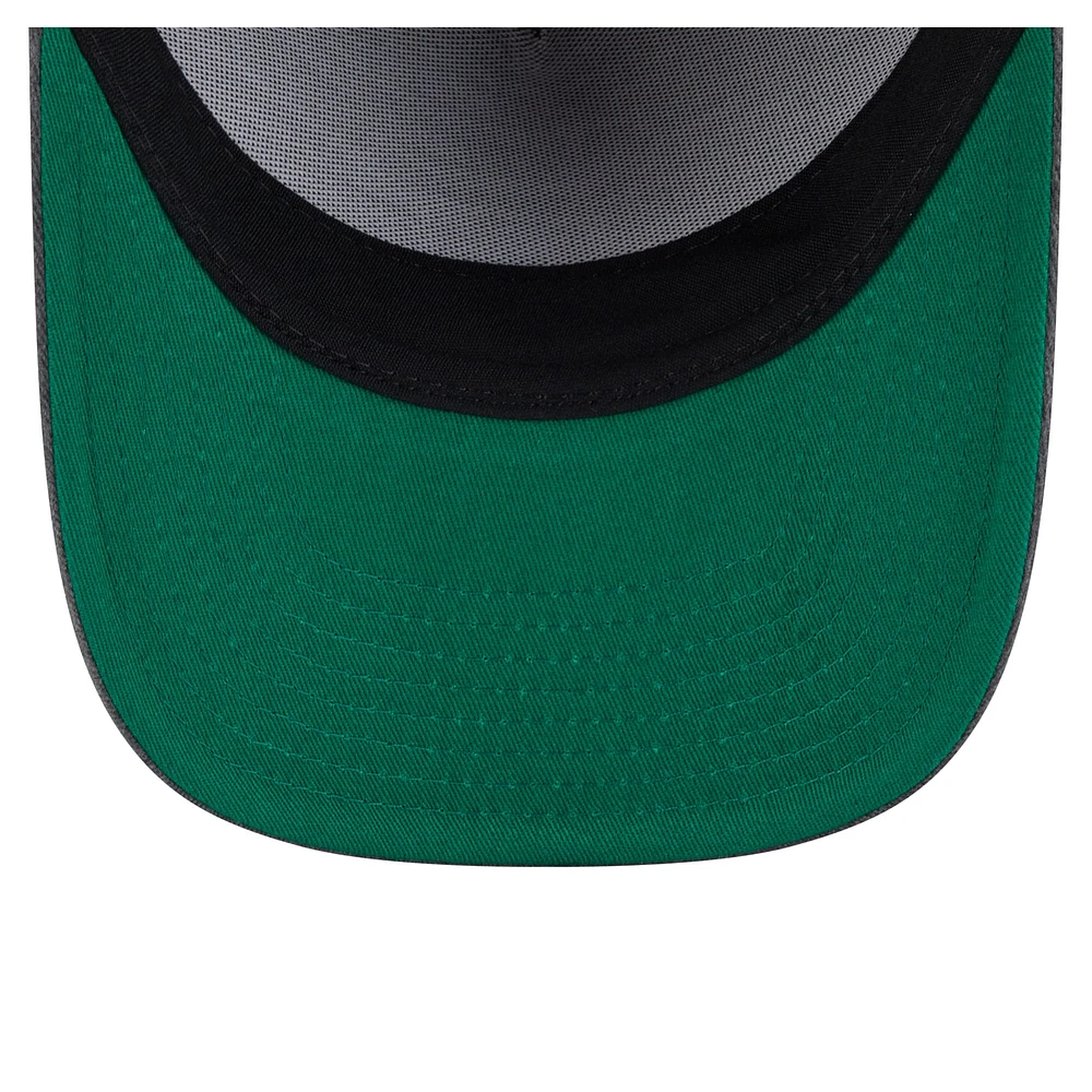 Men's New Era  Charcoal Seattle Kraken Throwback Washed A-Frame Pre-Curved 9FIFTY Snapback Hat