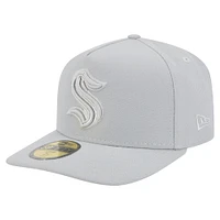 Men's New Era Gray Seattle Kraken Color Pack A-Frame 59FIFTY Fitted Hat