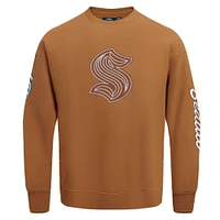 Men's Pro Standard  Brown Seattle Kraken Paint the City Pullover Sweatshirt