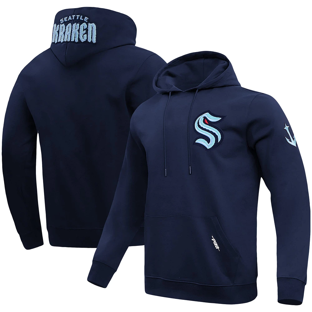 Men's Pro Standard Deep Sea Blue Seattle Kraken Classic Pullover Hoodie