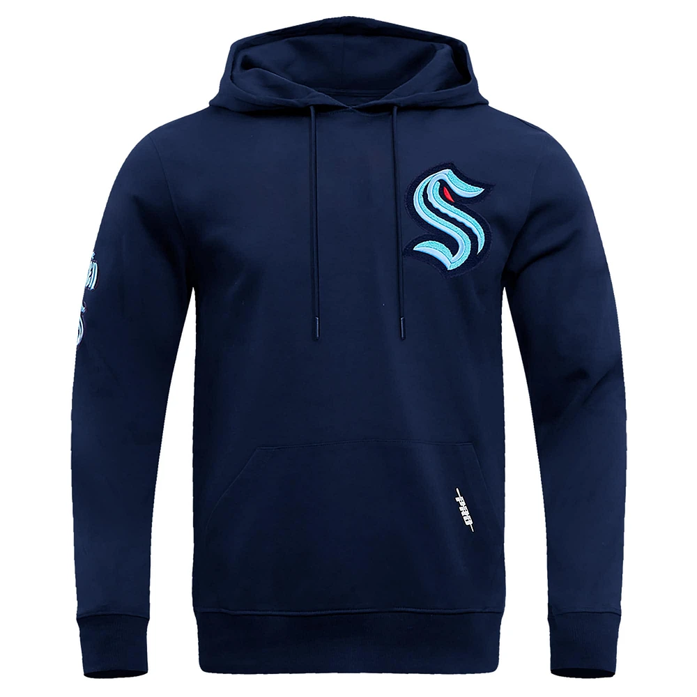 Sweat à capuche classique Pro Standard Deep Sea Blue Seattle Kraken pour homme