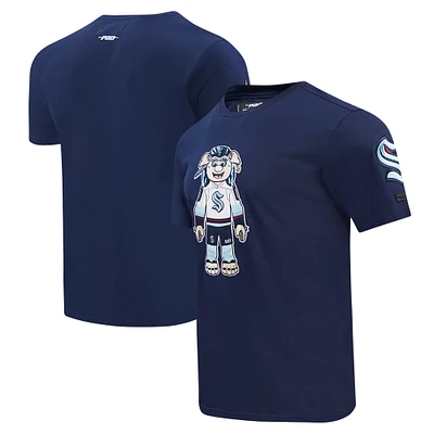 T-shirt mascotte Seattle Kraken Pro Standard Deep Sea bleu pour hommes