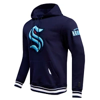 Men's Pro Standard Deep Sea Blue Seattle Kraken Retro Classic Fleece Pullover Hoodie