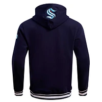 Men's Pro Standard Deep Sea Blue Seattle Kraken Retro Classic Fleece Pullover Hoodie