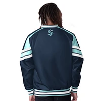 Veste à enfiler col en V pour homme Seattle Kraken Reliver I bleu marine Starter