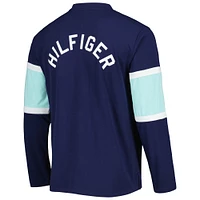 Haut à manches longues lacets Tommy Hilfiger Deep Sea Blue Seattle Kraken Walter pour homme